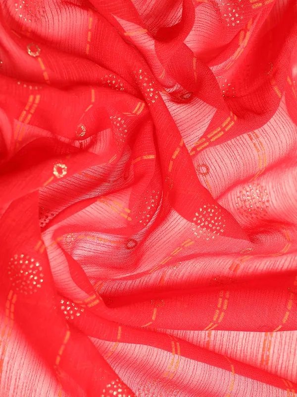 Red_Zomato___Saree_Fancy_Border_With_Foil_Print