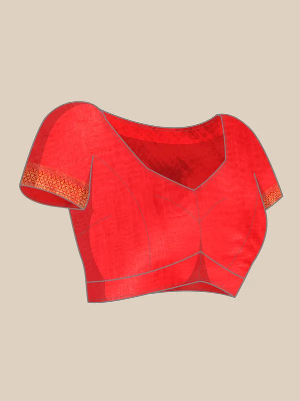 Red_Zomato___Saree_Fancy_Border_With_Foil_Print