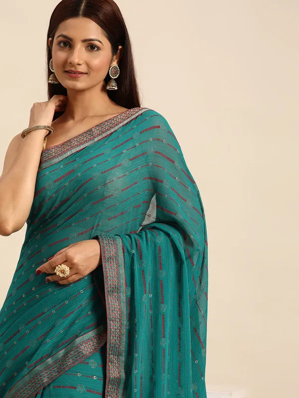 Zomato___Saree_Fancy_Border_With_Foil_Print