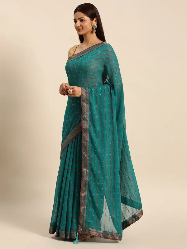 Zomato___Saree_Fancy_Border_With_Foil_Print