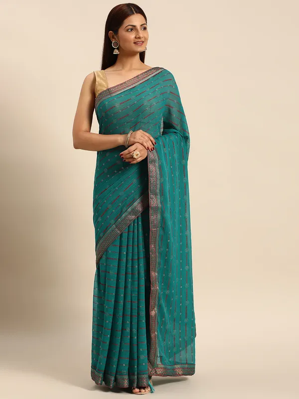 Zomato___Saree_Fancy_Border_With_Foil_Print