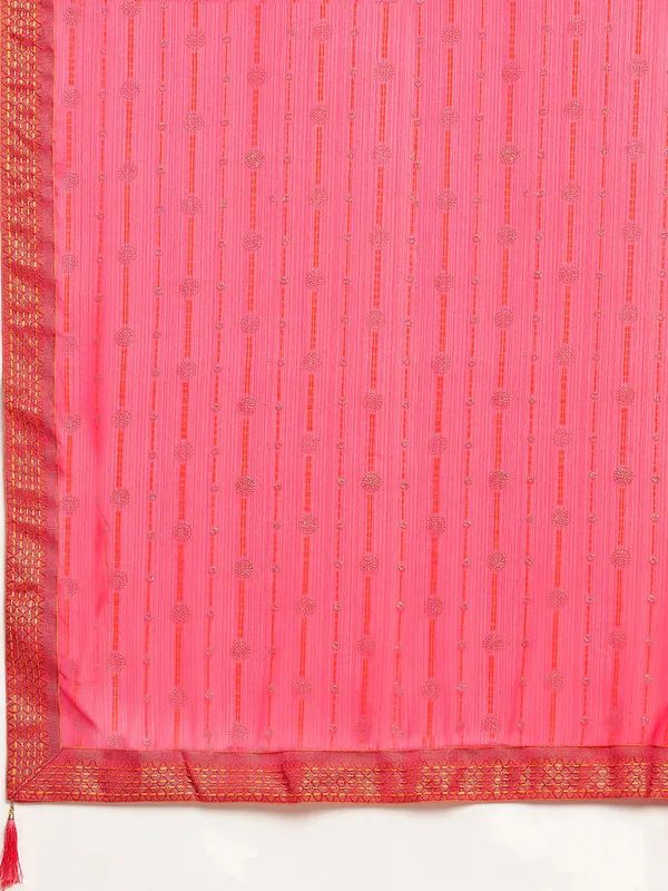 Pink_Zomato___Saree_Fancy_Border_With_Foil_Print