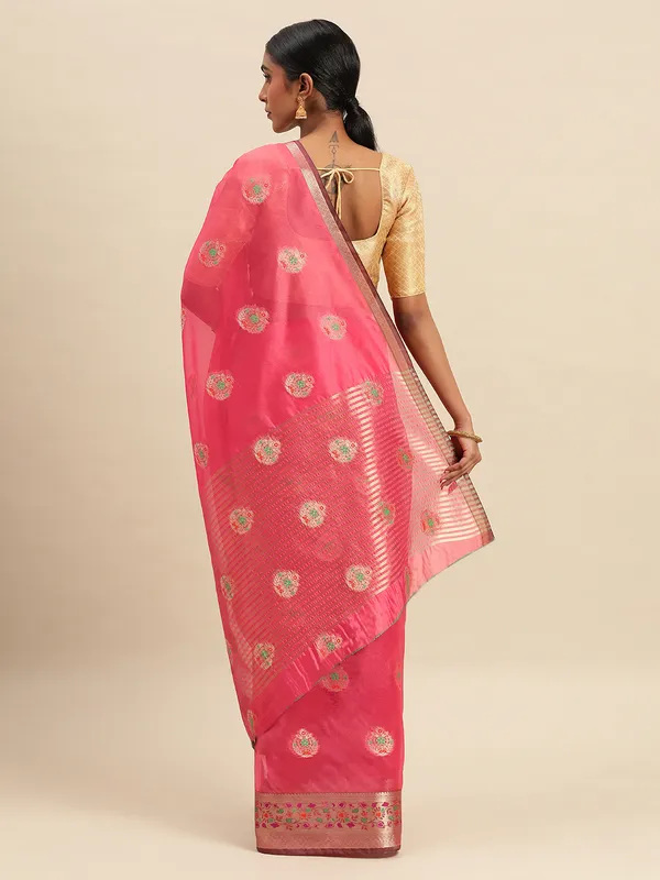 Gajari_Organza_Silk_Saree