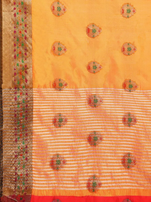 Gold_Organza_Silk_Saree