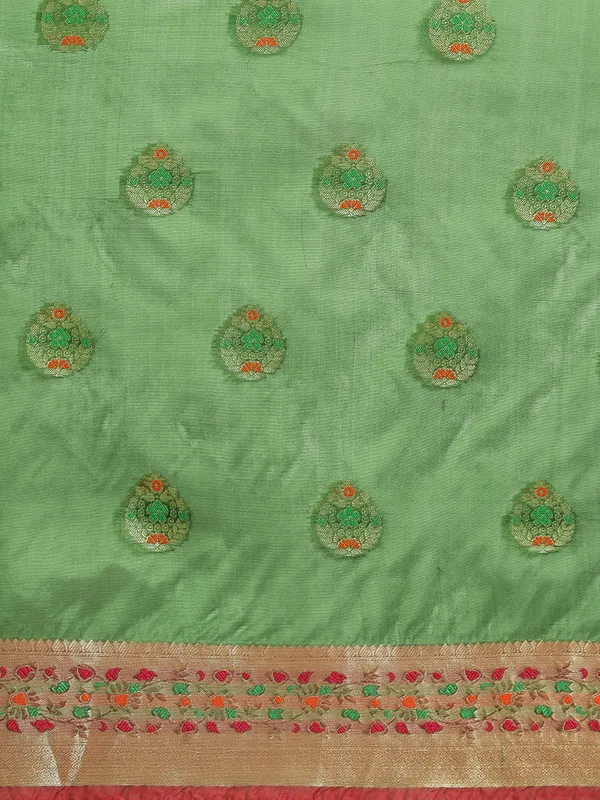 Mehendi_Organza_Silk_Saree