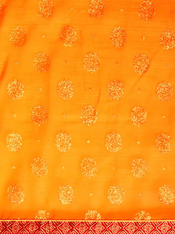 Yellow_Zomato__Full_Saree_Fancy_Border_With_Foil_&_Stone_Work_Saree