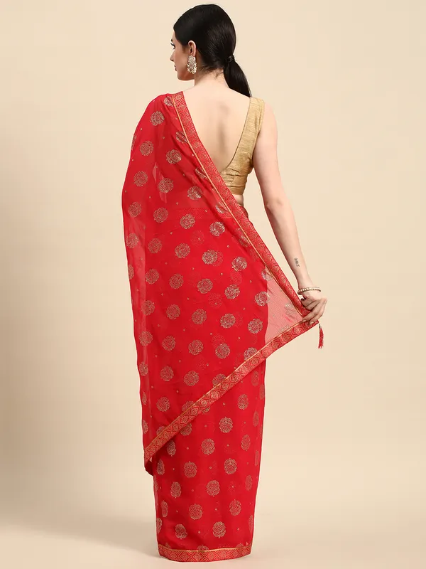 Pink_Zomato___Saree_Fancy_Border_With_Foil_&_Stone_Work_Saree