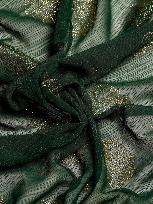 Green__Zomato__Full_Saree_Fancy_Border_With_Foil_&_Stone_Work_Saree