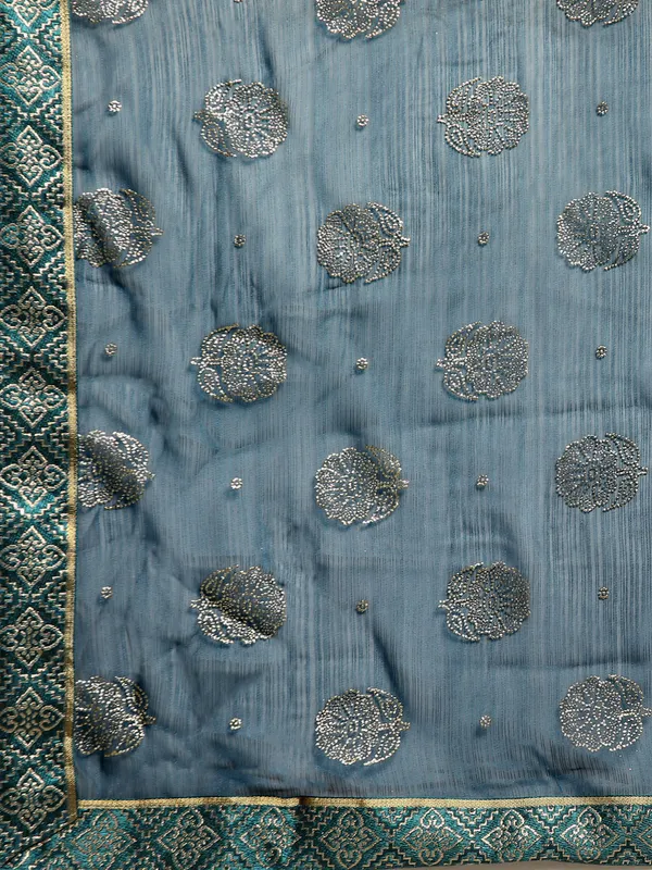 Blue_Zomato__Full_Saree_Fancy_Border_With_Foil_&_Stone_Work_Saree