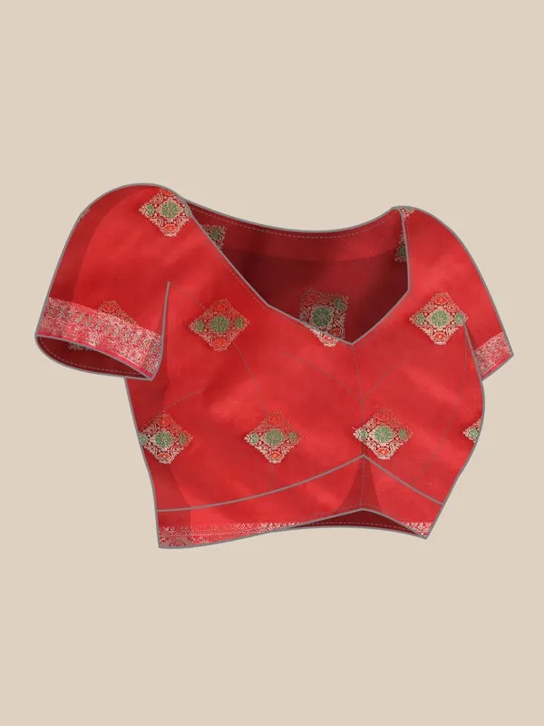 Morpich_Organza_Silk_Saree