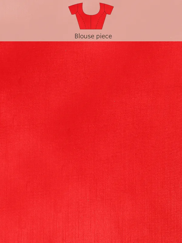 Indian_Women_Red_Zomato_Full_Saree_Fancy_Border_with_Golden_Foil_Beautiful_saree