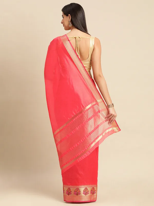 Gajari_Shimmer_Silk_Saree