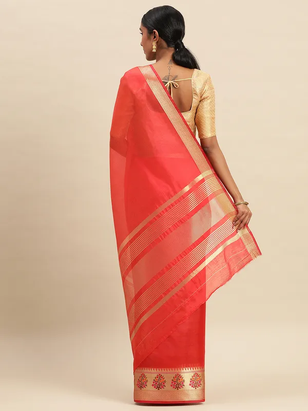 Red_Shimmer_Silk_Saree