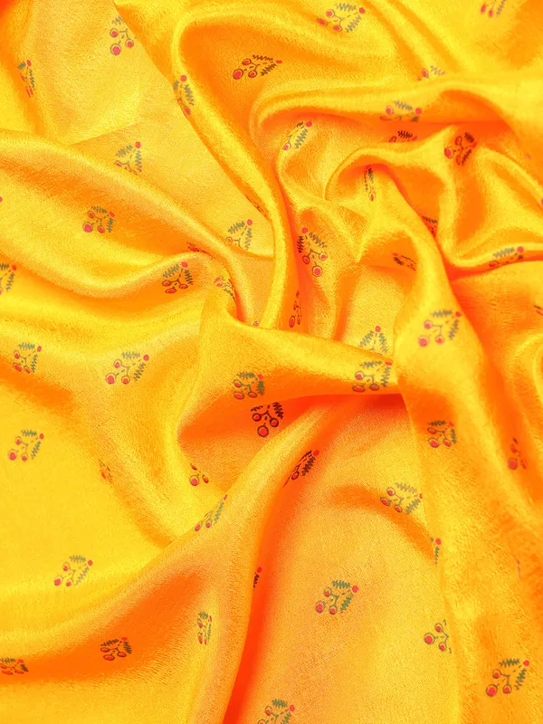 Yellow_Vichitra_Silk__Saree_Fancy_Border_with_Butti_Print_Beautiful_saree