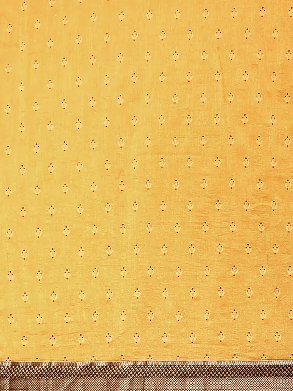 Brwon__Vichitra_Silk__Saree_Fancy_Border_with_Butti_Print_Beautiful_saree