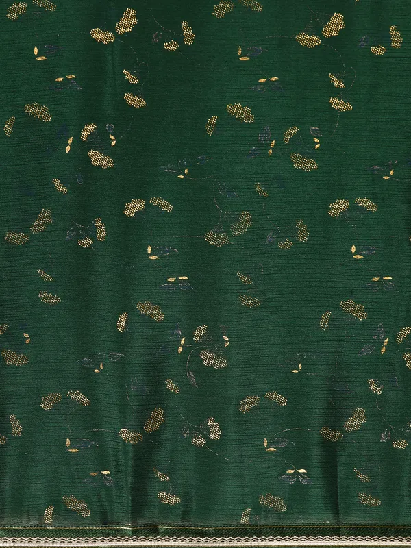 Indian_Women_Green_Chinon_Silk_Foil_Work