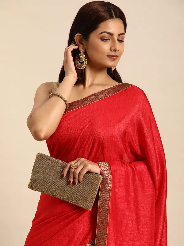 Red_Vichitra_Silk__Saree_Fancy_Border