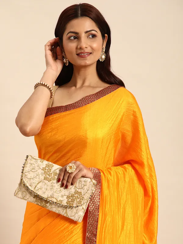 Yellow_Vichitra_Silk__Saree_Fancy_Border