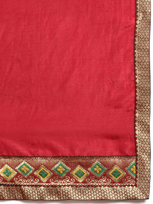 Maroon__Vichitra_Silk__Saree_Fancy_Border