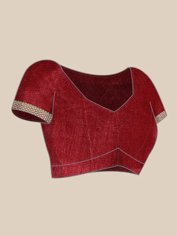 Maroon__Vichitra_Silk__Saree_Fancy_Border