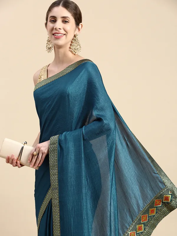 Blue_Vichitra_Silk__Saree_Fancy_Border