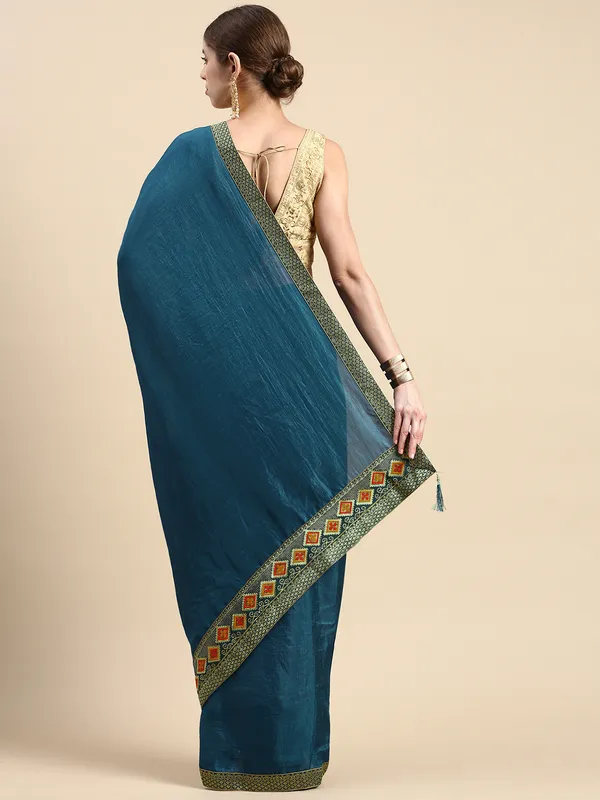 Blue_Vichitra_Silk__Saree_Fancy_Border