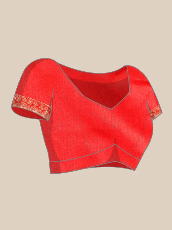 Red_Vichitra_Silk__Saree_Double_Foil_Work