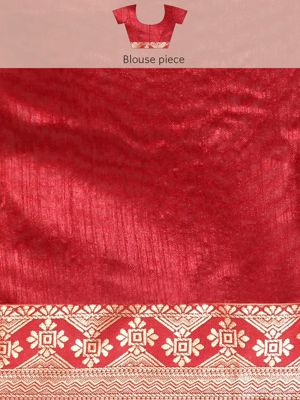 Yellow_Vichitra_Silk__Saree_Double_Foil_Work