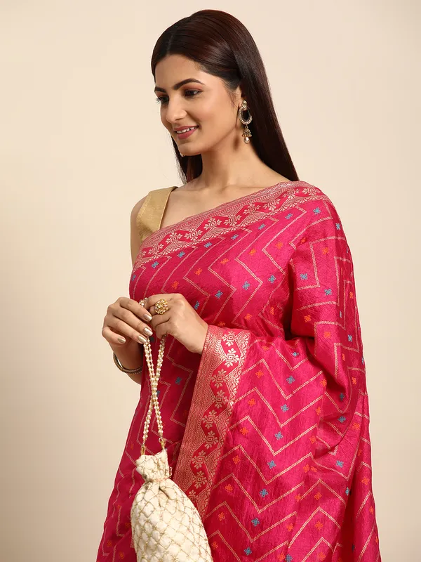 Rani_Vichitra_Silk__Saree_Double_Foil_Work
