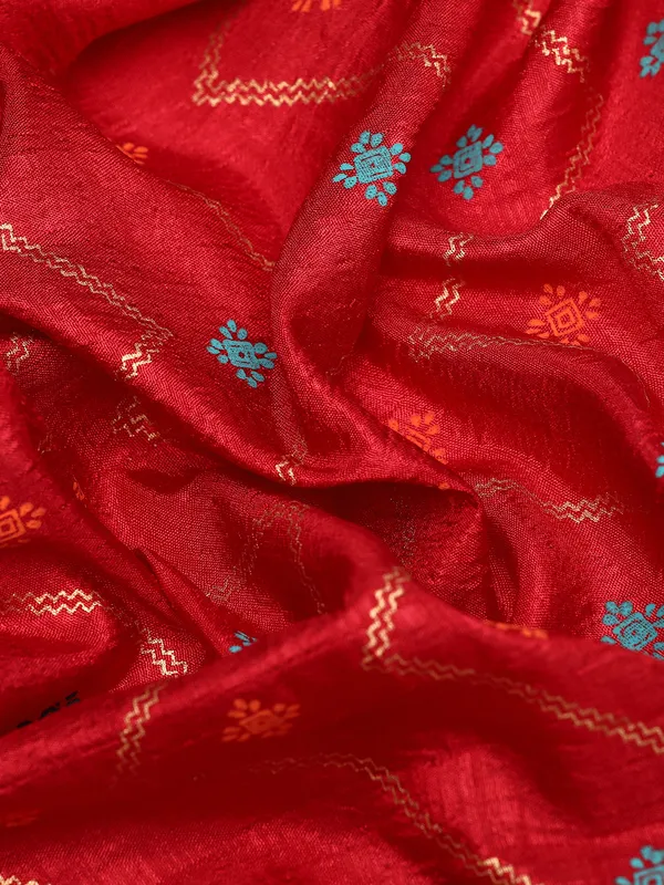 Maroon_Vichitra_Silk__Saree_Double_Foil_Work