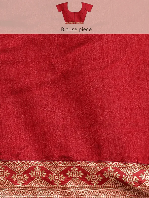 Maroon_Vichitra_Silk__Saree_Double_Foil_Work
