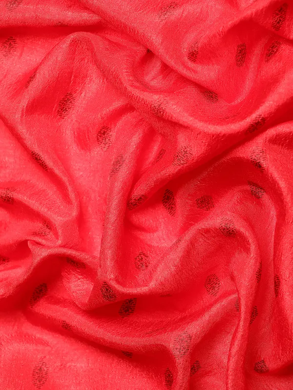 Red_Vichitra_Silk__Saree_Fancy_Border_With_Foil_Work_Saree