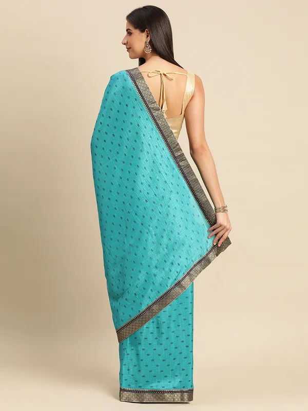 Vichitra_Silk__Saree_Fancy_Border_With_Foil_Work_Saree