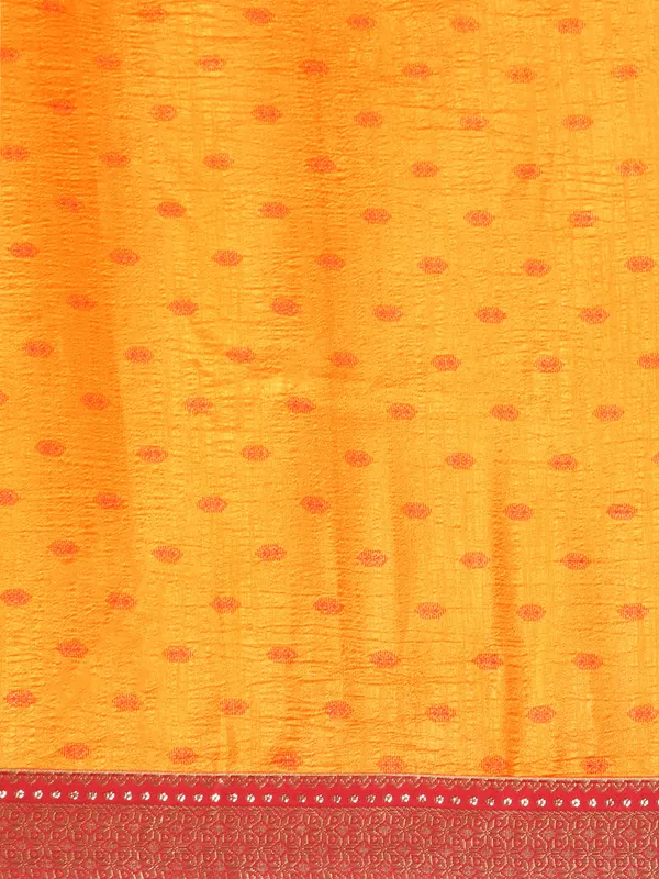 Yellow_Vichitra_Silk__Saree_Fancy_Border_With_Foil_Work_Saree
