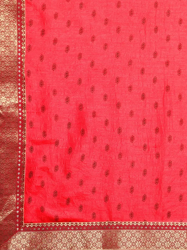 Pink_Vichitra_Silk__Saree_Fancy_Border_With_Foil_Work_Saree