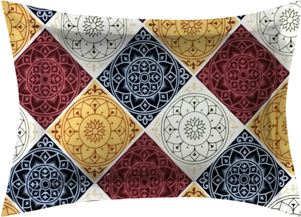 RED_DAMASSES_220_TC_-_Cotton_Elastic_Fitted_King/Queen_Size_Bedsheets_With_2_Pillow_Covers