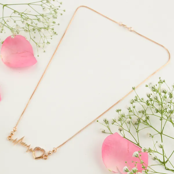 Gujju_Jewellers_Fancy_Rose_Gold_Pendant_And_chain
