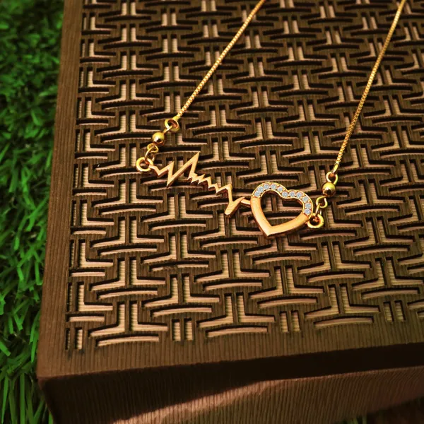 Gujju_Jewellers_Fancy_Rose_Gold_Pendant_And_chain