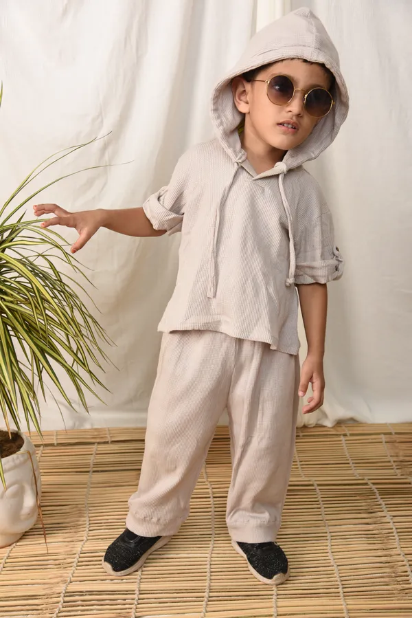 Beige_Co-ord_Set_for_Boys_|_Ribbed_Hoodie_And_Pant