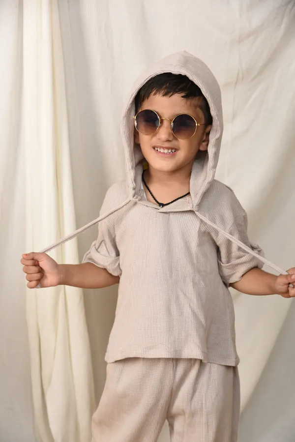 Beige_Co-ord_Set_for_Boys_|_Ribbed_Hoodie_And_Pant
