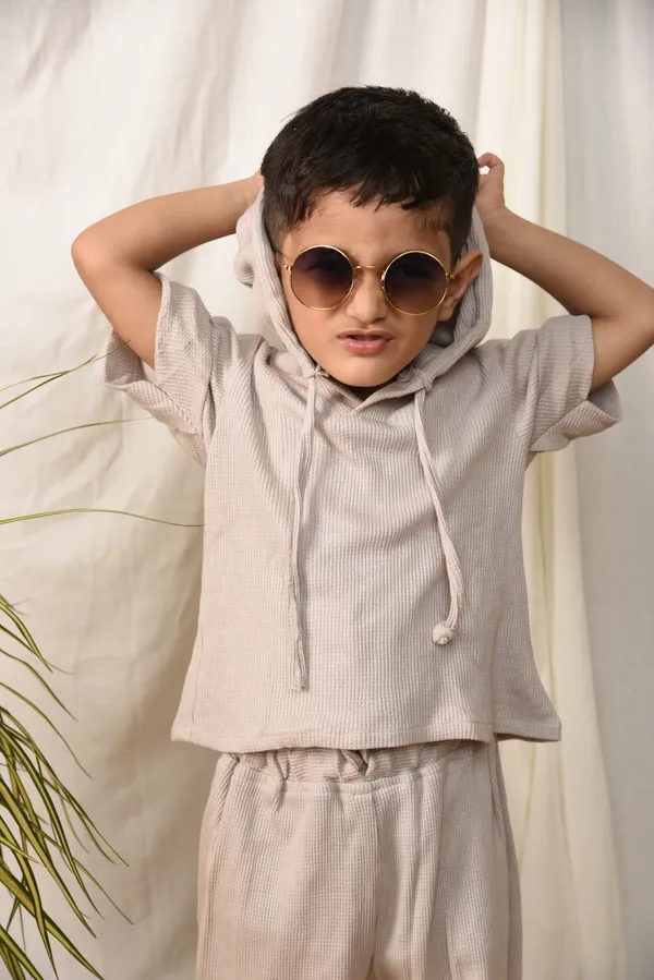 Beige_Co-ord_Set_for_Boys_|_Ribbed_Hoodie_And_Pant