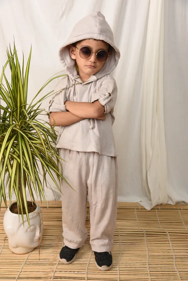 Beige_Co-ord_Set_for_Boys_|_Ribbed_Hoodie_And_Pant