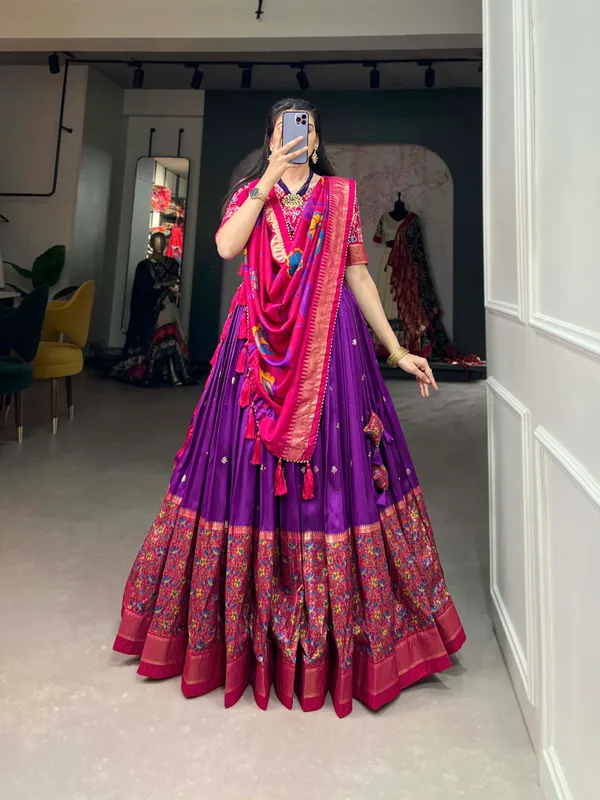Purple_Premium_&_Elegant_Dola_Silk_Lehenga_Choli_For_Women