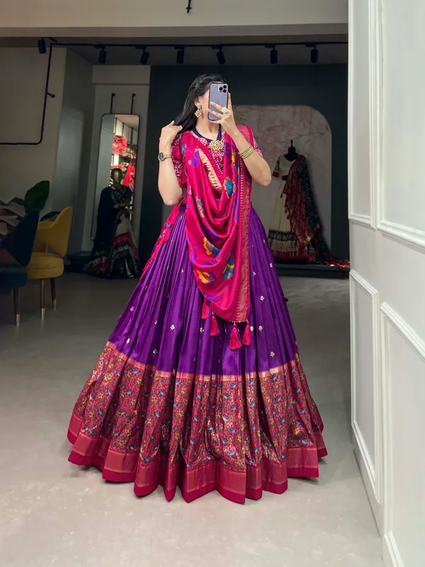 Purple_Premium_&_Elegant_Dola_Silk_Lehenga_Choli_For_Women