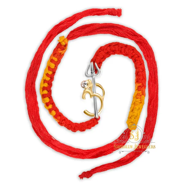 Silver_Pure_925_Sterling_Rakhi_For_Brother_Raksha_Bandhan_With_Pure_Cotton_Thread_For_Men_Boys_Rakhis_(Om_Trishool_Dual_Tone)