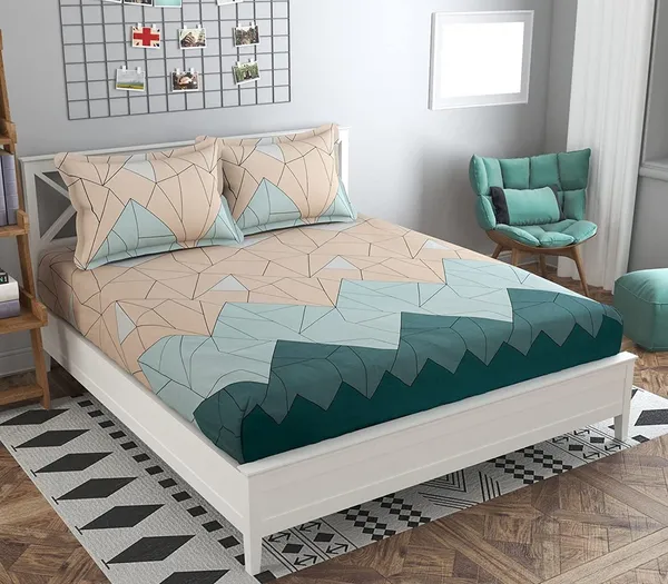 220TC_Glace_Cotton_Combo_of_8_Pcs_Diwan_Set_Covers_and_Double_Bed_Bedsheet_with_2_Pillow_Covers_-_Multi