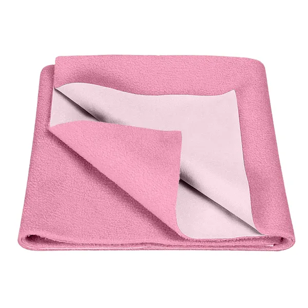 _Waterproof_Quick_Dry_Protector_Sheet,_Anti-Piling_Fleece_Extra_Absorbent_Baby_Bed_Protector,_Large_Size_(140_X_100_CM),_Pack_of_1_-PINK