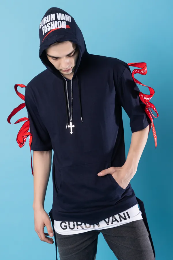 Navy_Cotton_Blend_Printed_Round_Neck_Soft_T-Shirt_For_Men