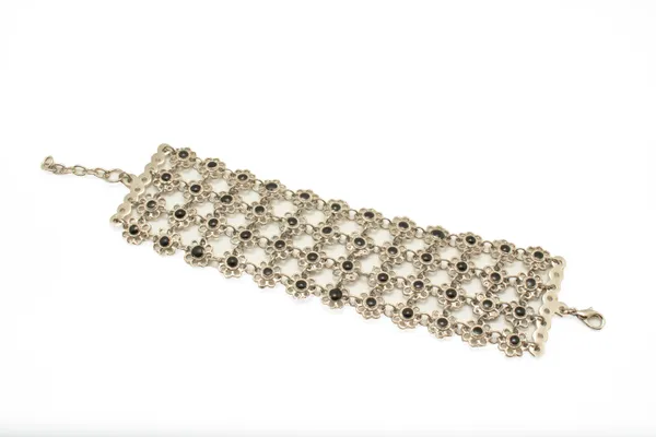 Oxidized_Silver_Ethnic_Fancy_Flower_Bracelet_For_Women