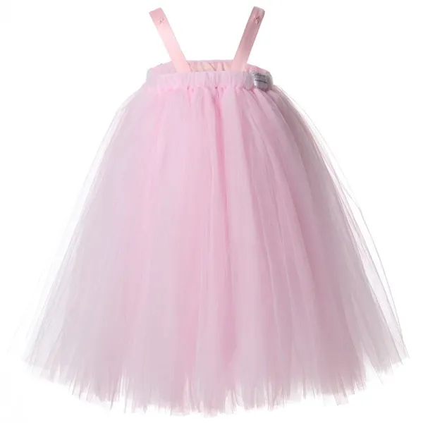 Pink_Net_Solid_Square_Neck_Dress_For_Girls
